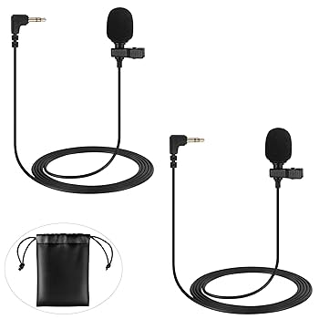 Amazon.com: 2-Pack Lavalier Microphone Compatible with DJI
